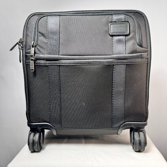 TUMI Merge Black 14-Inch Compact Briefcase Spinner Suitcase - Picture 2 of 12